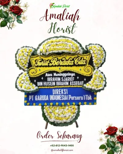 Papan Bunga Duka di Demangrejo