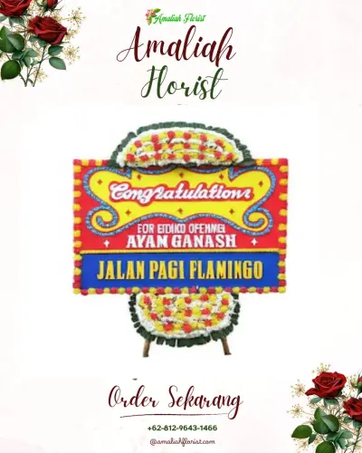 Bunga Papan Congratulation di Demangrejo
